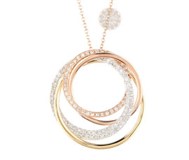 Vogue Crafts and Designs Pvt. Ltd. manufactures Multiple Gold Rings Pendant at wholesale price.